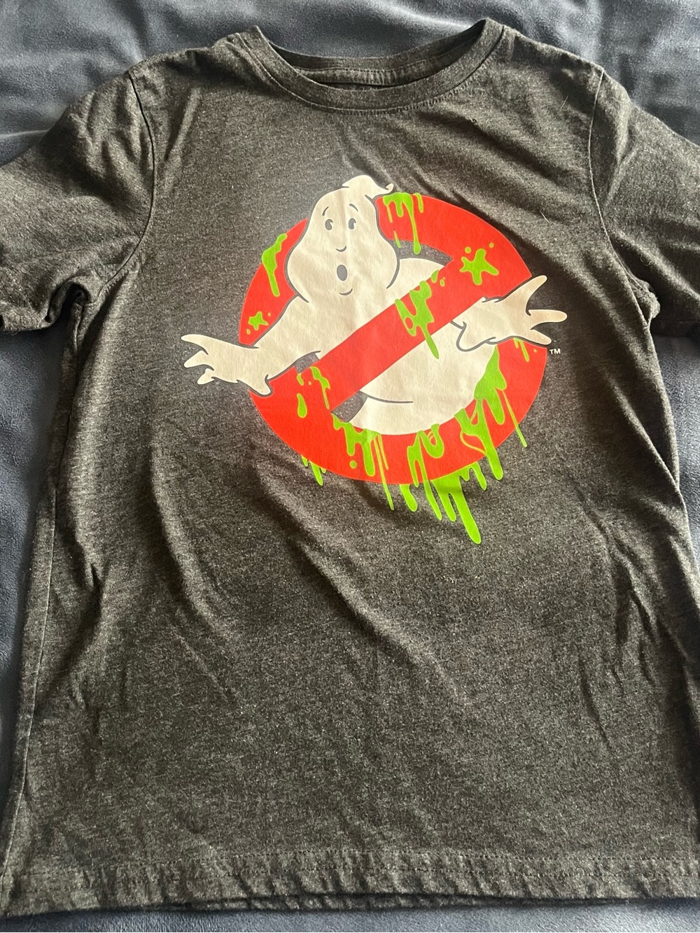 Hybrid Apparel Kids T-Shirt - Black with Red & Green Ghostbusters Logo